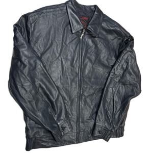 Torras Blue Leather Jacket Size 48